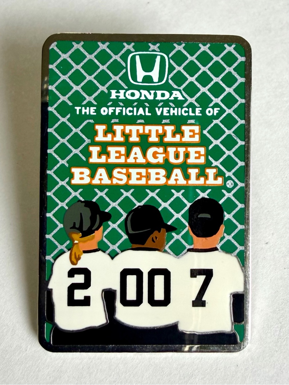 Collectible Pin Little League Baseball 2007 Honda Official Vehicle Sponsor